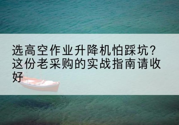 白塔高空作业升降机厂家推荐-选高空作业升降机怕踩坑？这份老采购的实战指南请收好